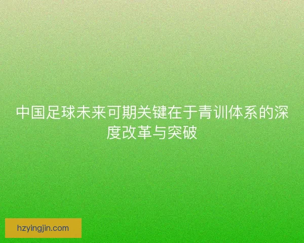 中国足球未来可期关键在于青训体系的深度改革与突破